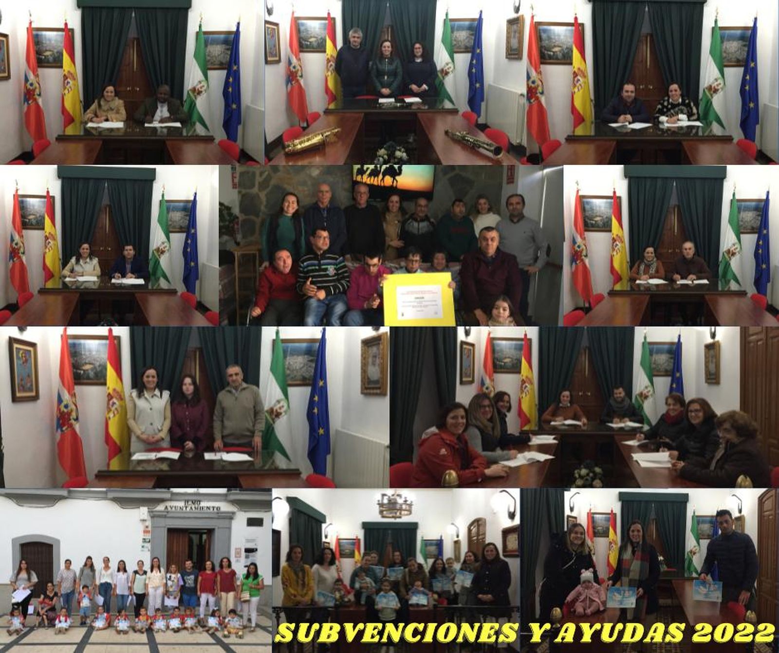 Colectivos beneficiados por las ayudas.