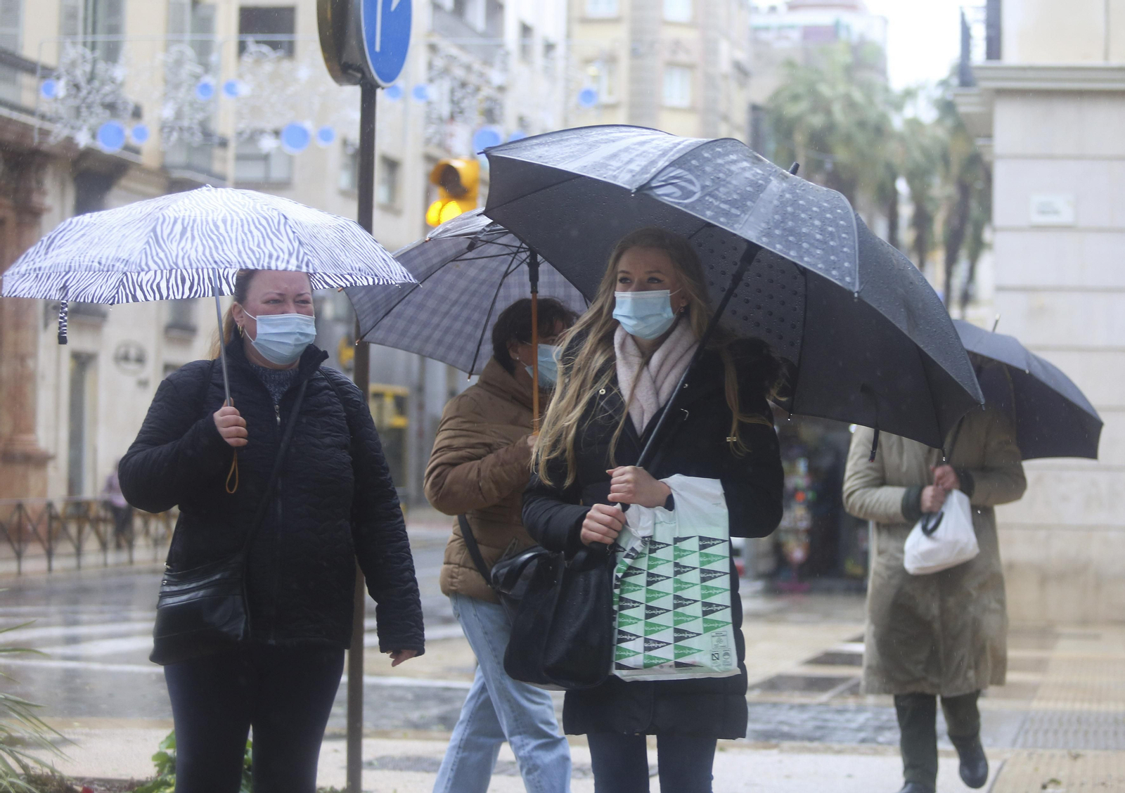 Fotos de las incidencias de la lluvia en Málaga