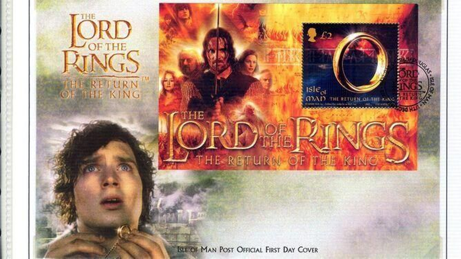 Sello de 'El Señor de los Anillos' en la oficina de Correos de la Avenida de la Constitución.