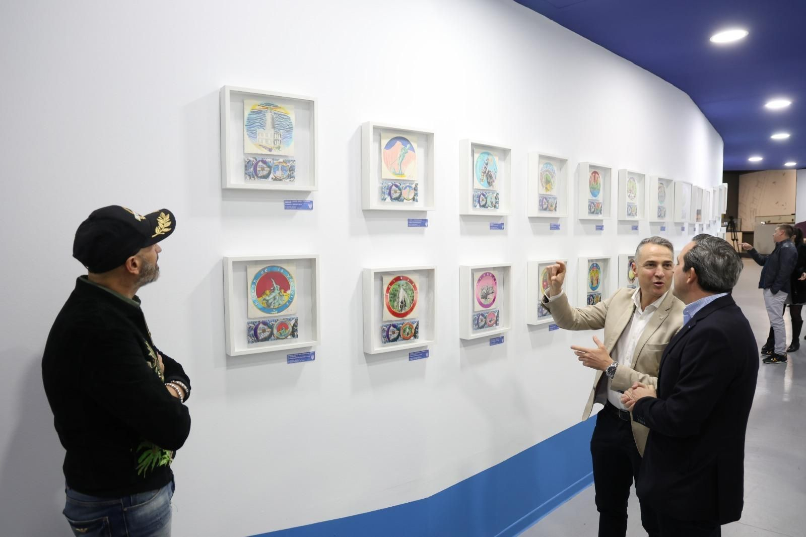 Brazaletes obras de arte del Málaga CF para la provincia