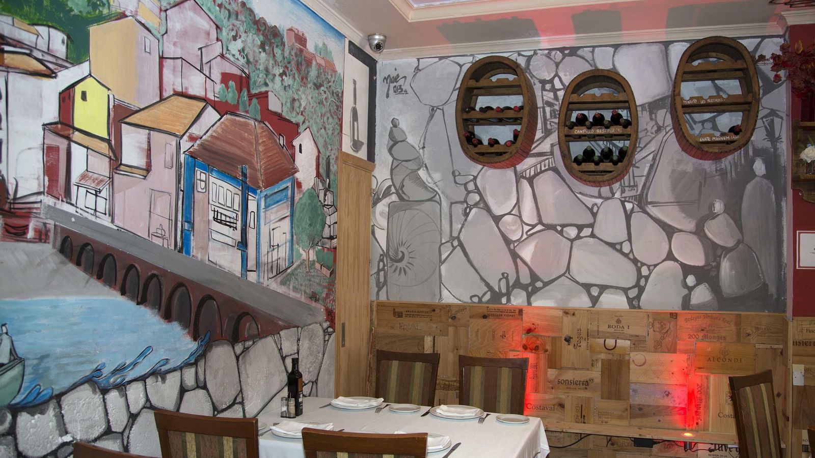 El interior del restaurante.