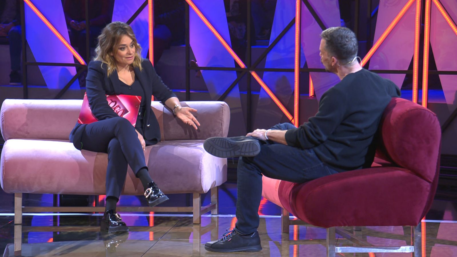 Toñi Moreno, en su entrevista con Nacho Palau, primer invitado de 'Déjate querer'.