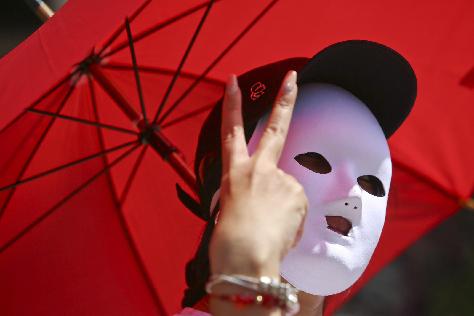 Las fotos de la protesta de prostitutas en Málaga