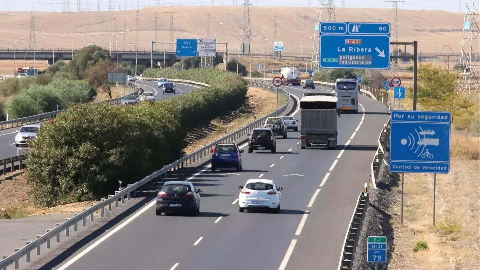 Una imagen de las carreteras andaluzas