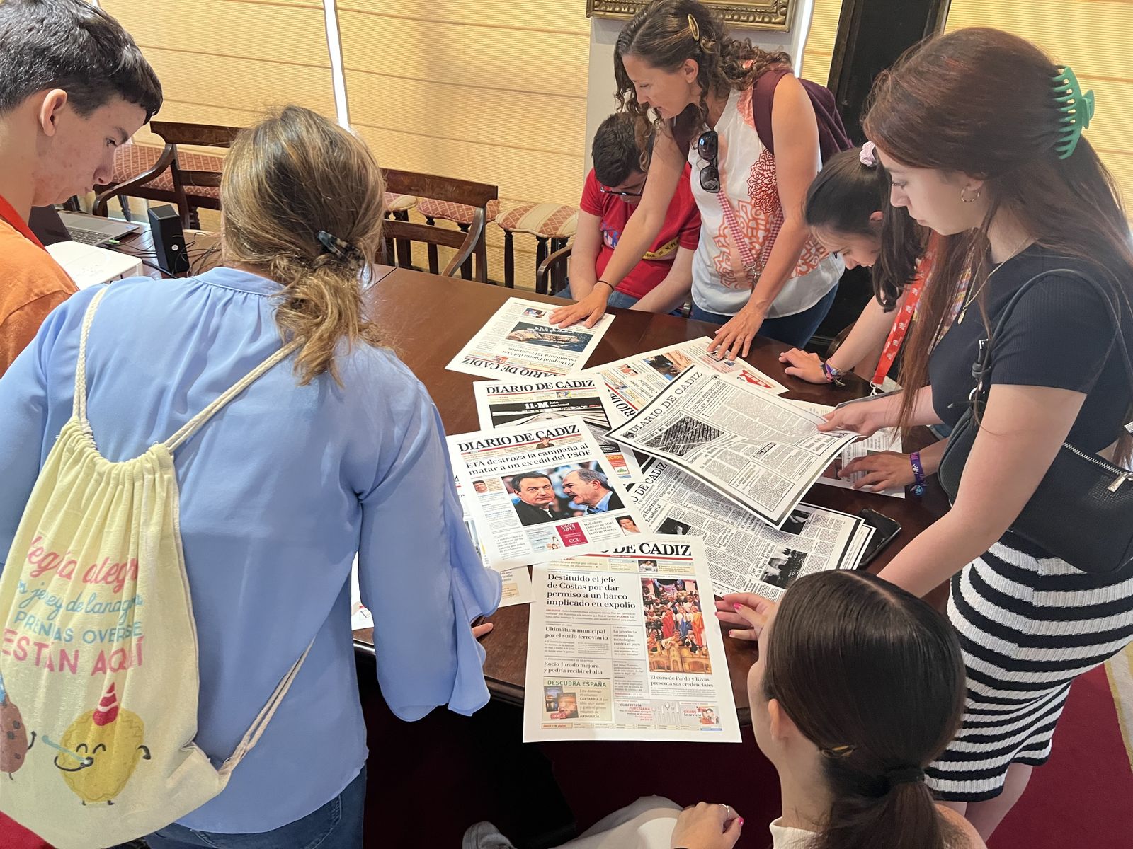 El colegio Upace de San Fernando visita Diario de Cádiz