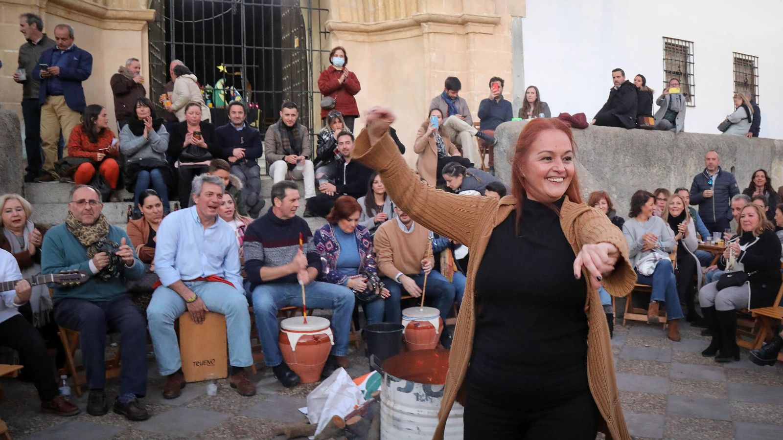 Otra imagen de una zambomba jerezana.
