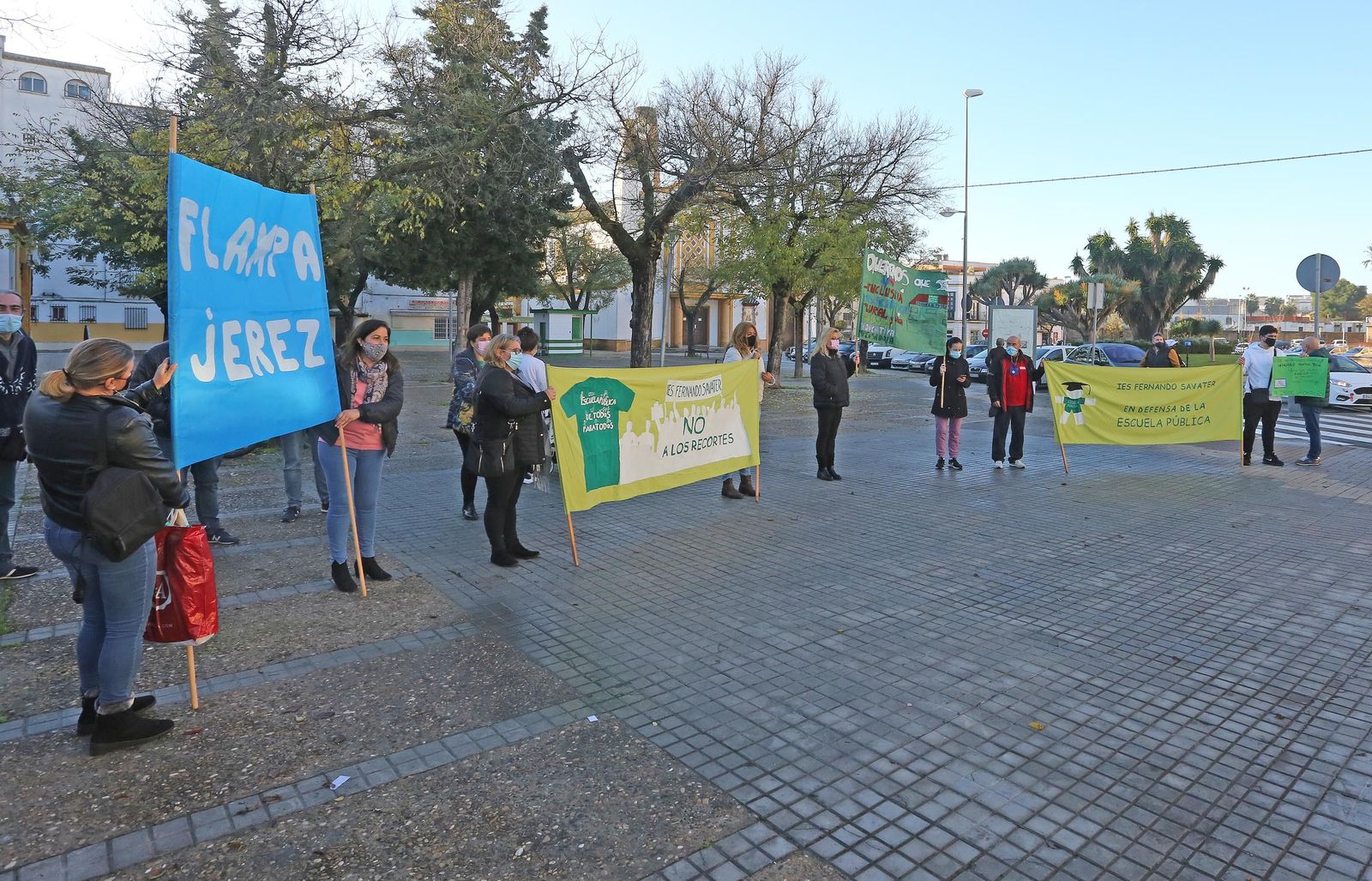 Manifestación del AMPA del colegio Isabel la Católica