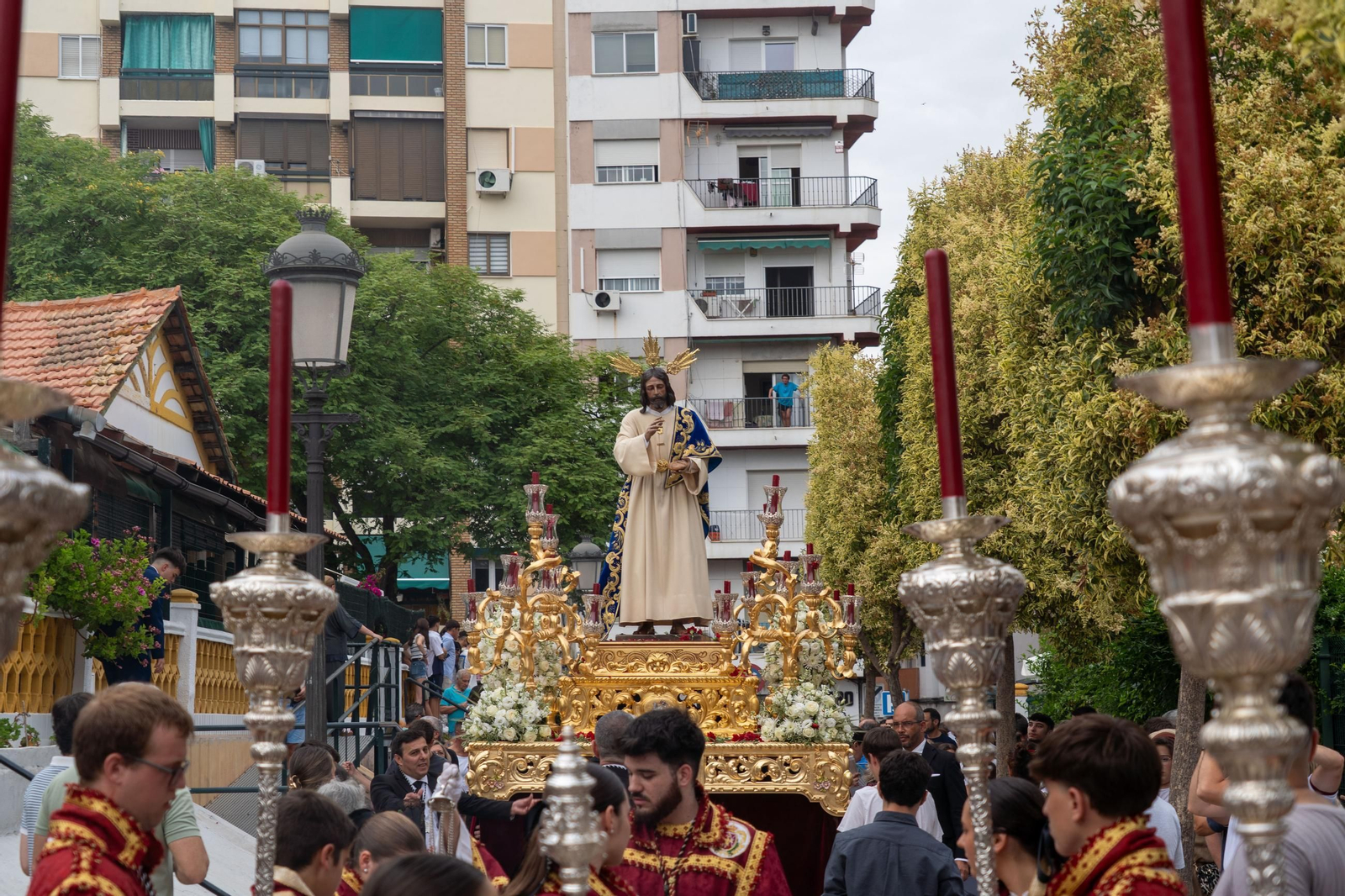 Imágenes del traslado del Cristo del Amor a la Concepción