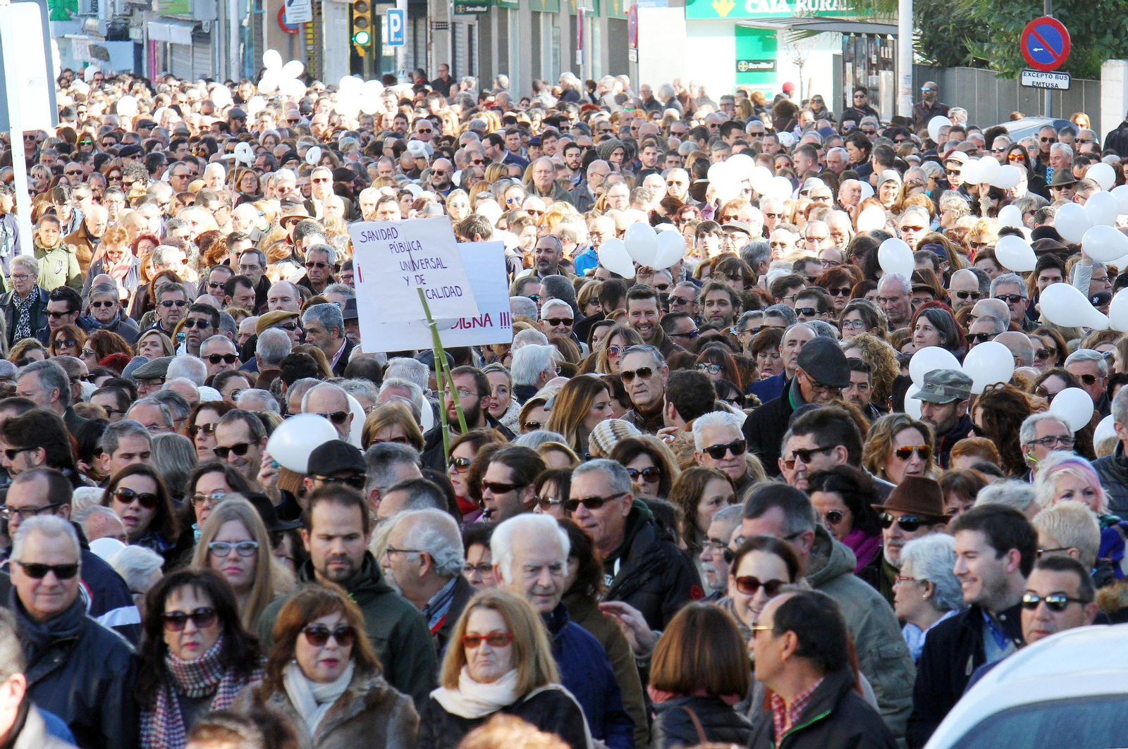 La marea blanca, en Huelva