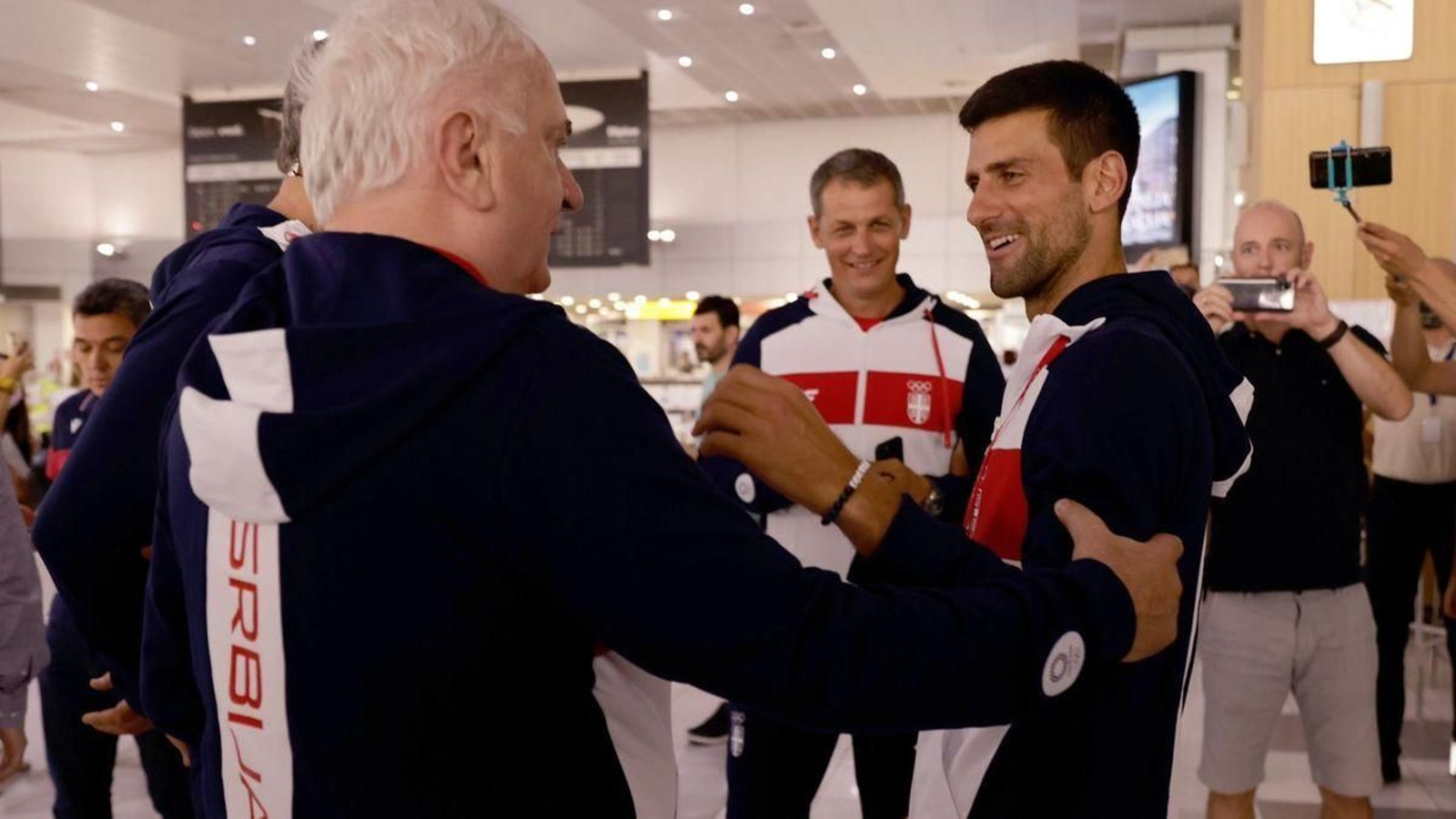 Maljkovic, con Djokovic.