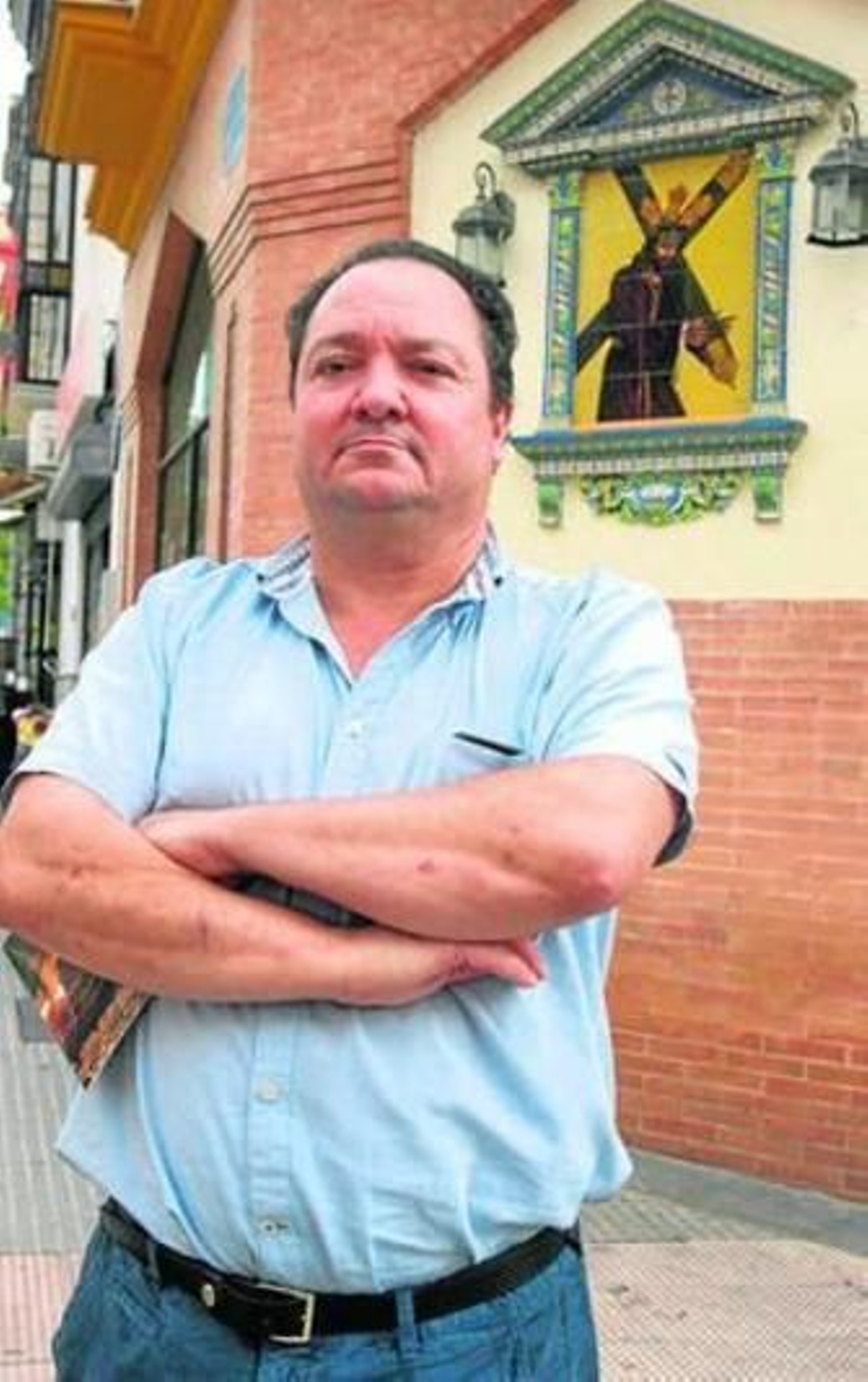 Rafael Luis Caballero, en el mismo lugar de San Pedro.