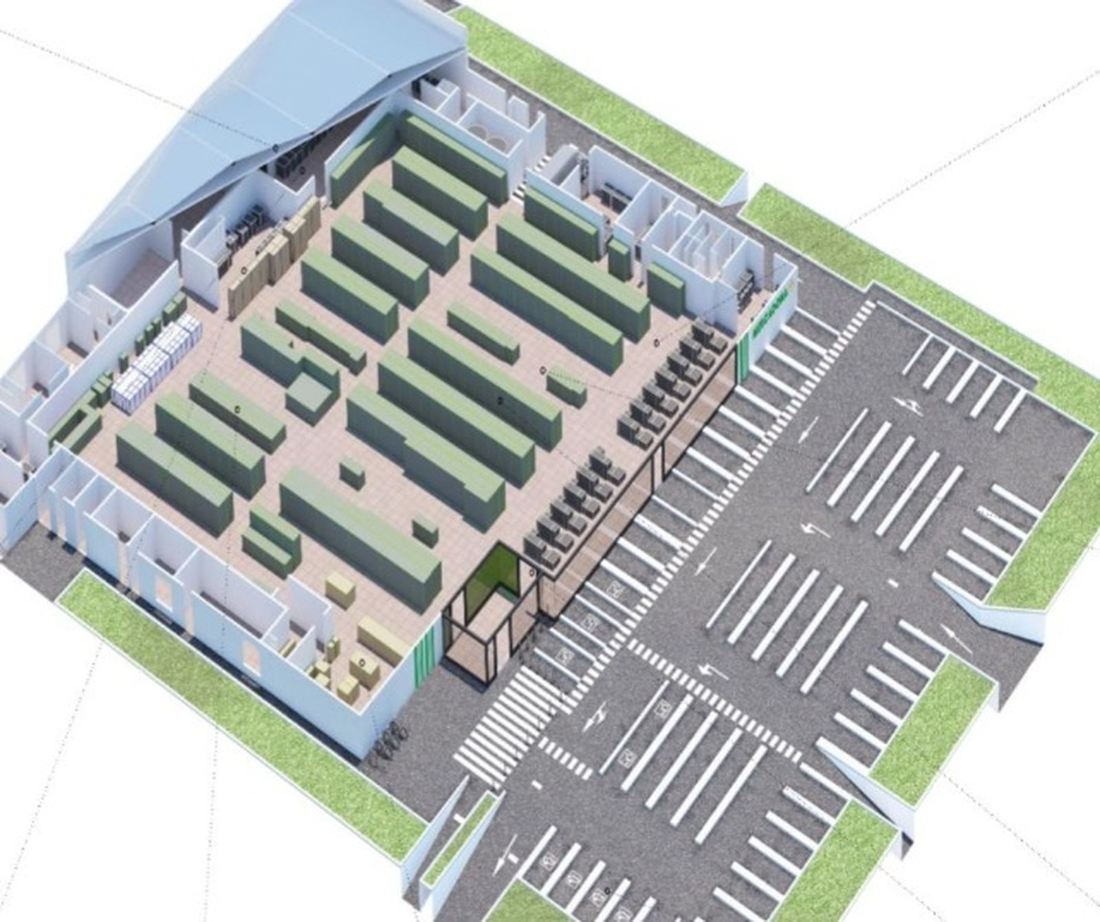 Plano de la nueva tienda de Mercadona