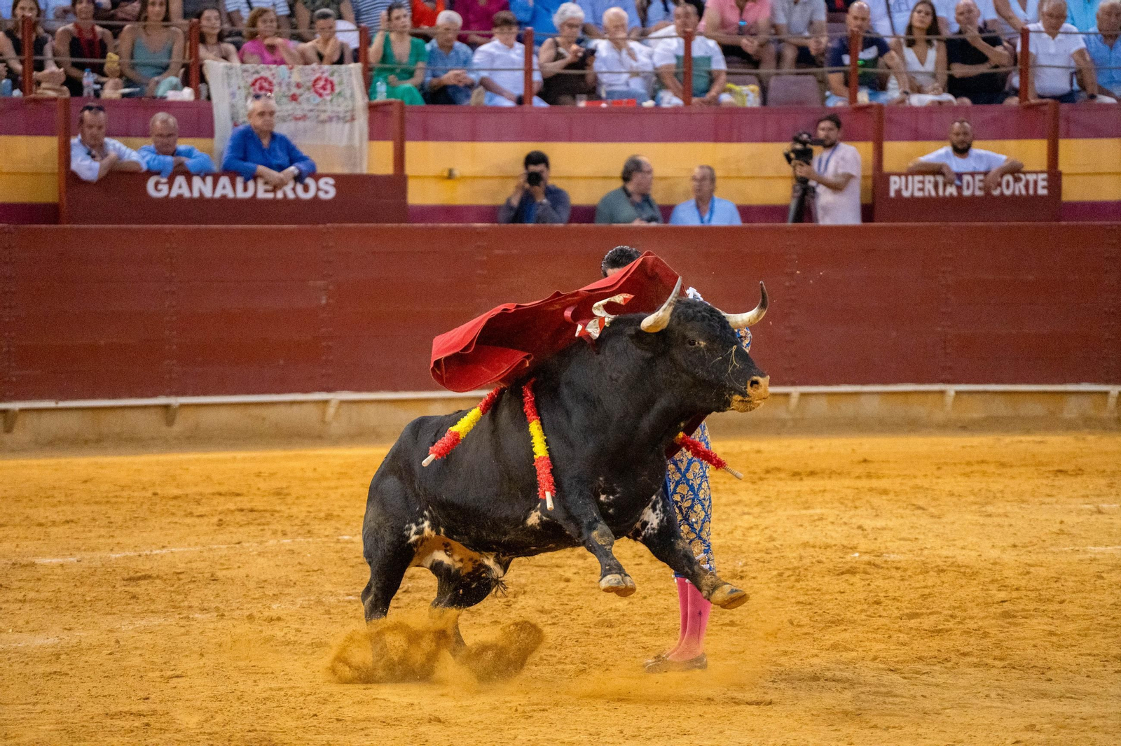 Tarde taurina en la plaza de toros de Roquetas de Mar, en imágenes