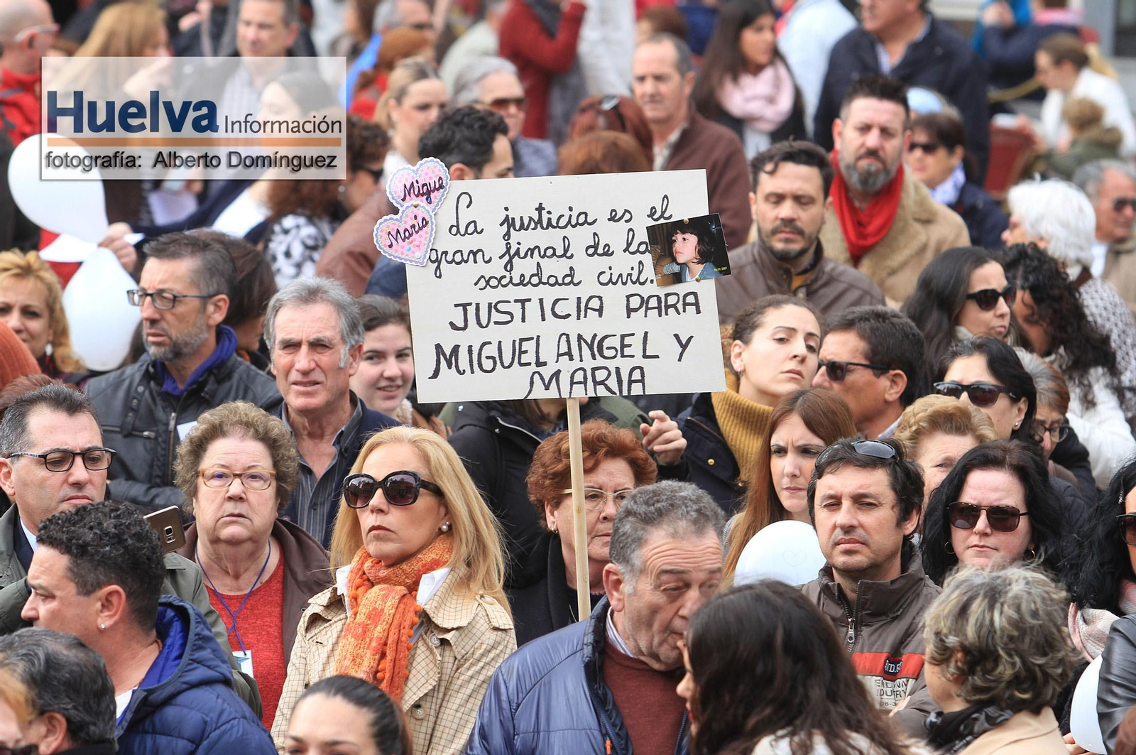 Imágenes de la manifestación contra la derogación de la prisión permanente revisable celebrada en Huelva