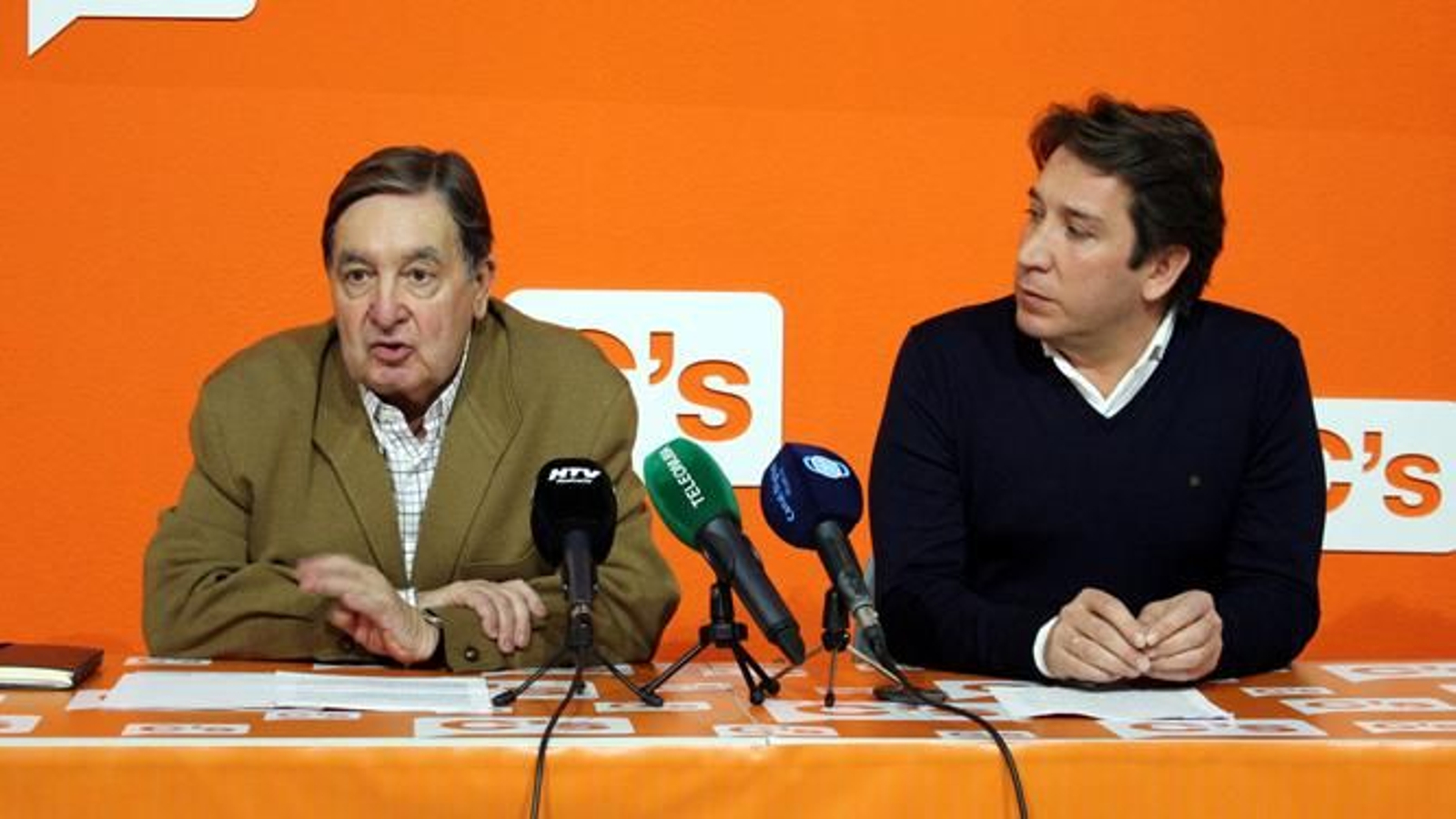 Enrique Figueroa y Ruperto Gallardo, durante una comparecencia.