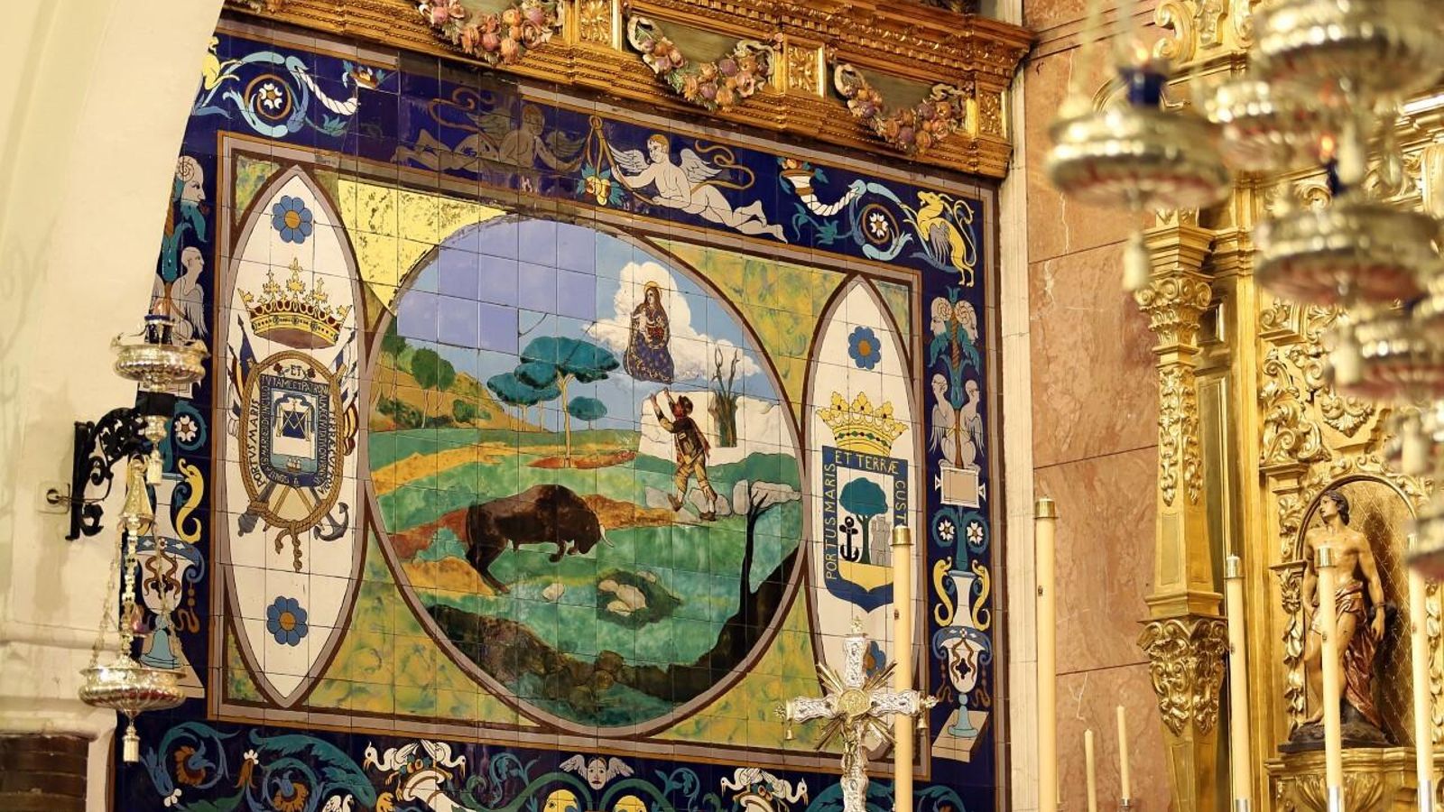 Azulejo del Milagro del Pastorcito Azulejo del Milagro del Pastorcito