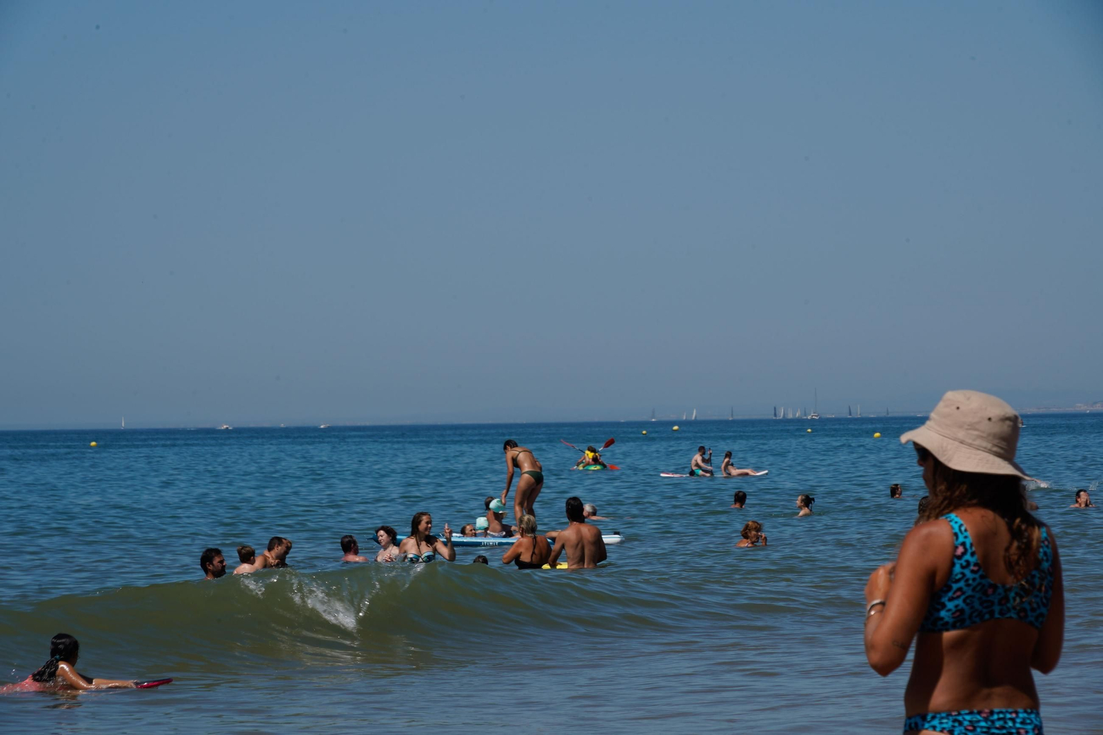 Imágenes de las playas de Huelva el sábado 17 de agosto