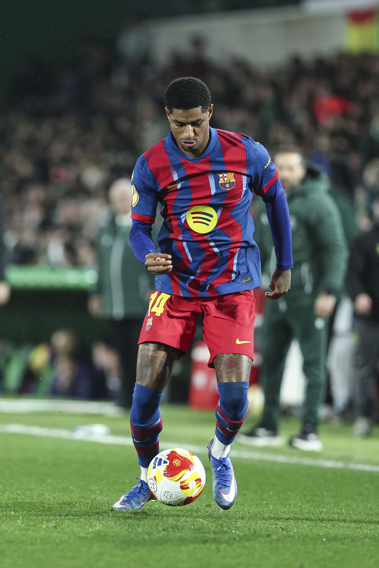 Las fotos del Racing-Barcelona de Copa