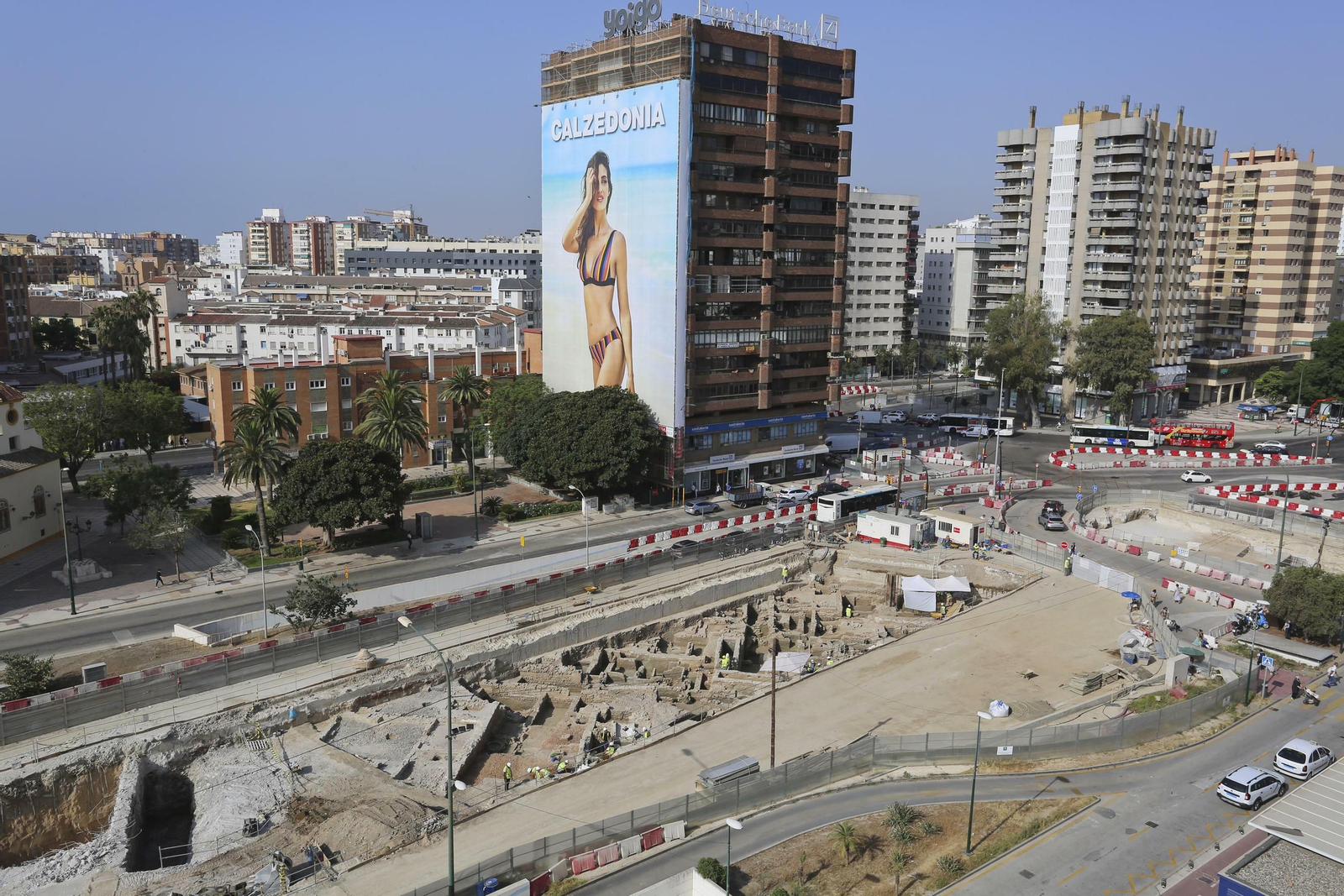 Las fotos de los restos arqueológicos en la obra del Metro de Málaga