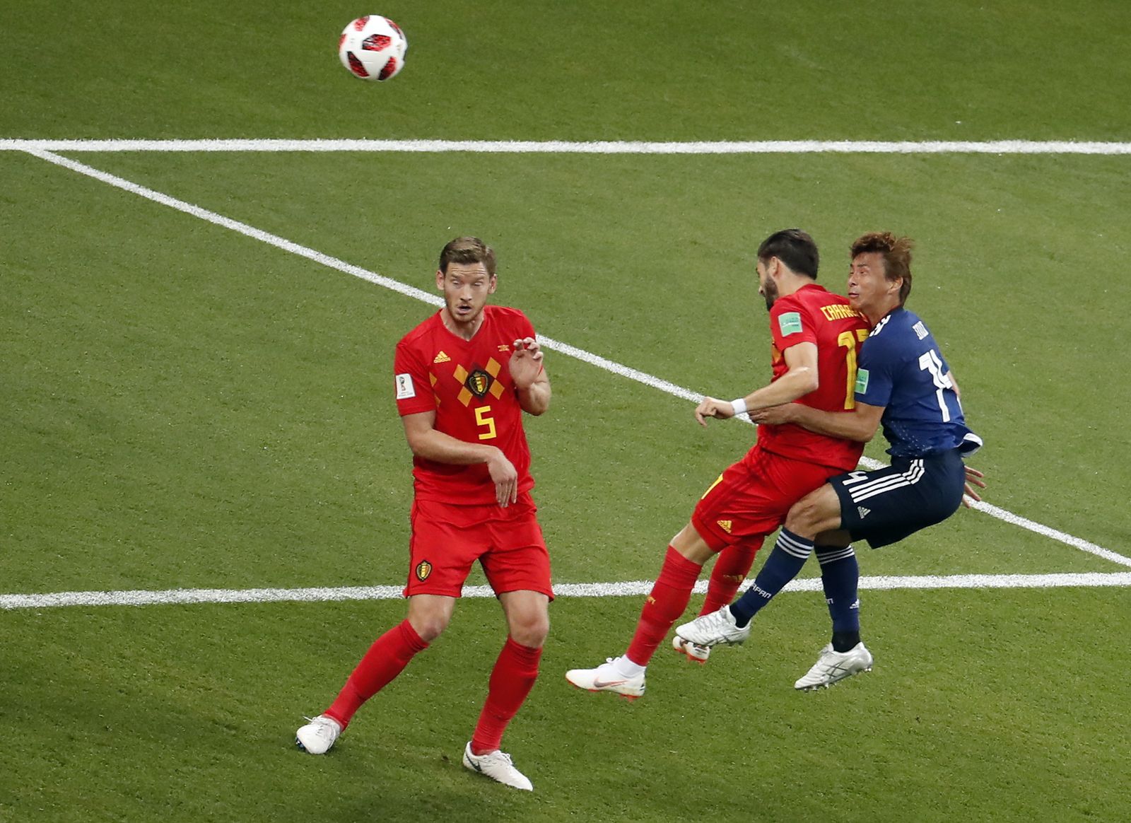 Las imágenes del Bélgica-Japón