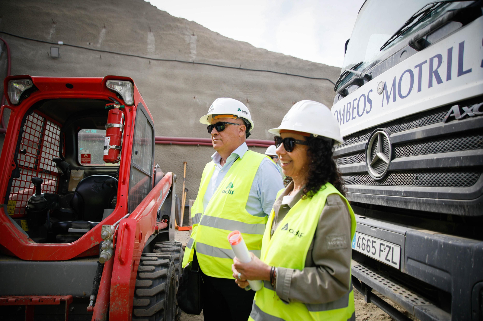 Así están las obras del túnel de Viator en la línea de alta velocidad de Adif, en imágenes
