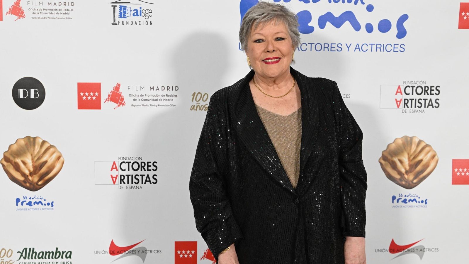María Garralón en la alfombra roja de la Unión de Actore
