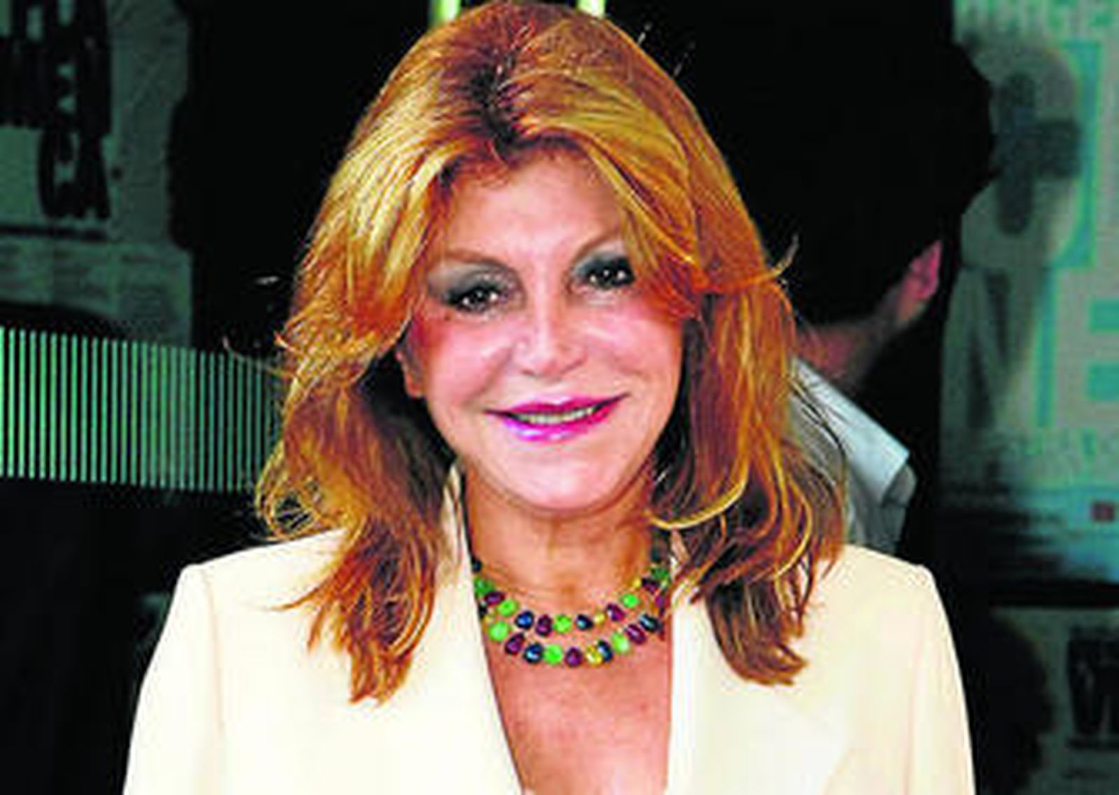 Primer plano de la baronesa Thyssen, indignada por la publicación de unas fotos suyas.