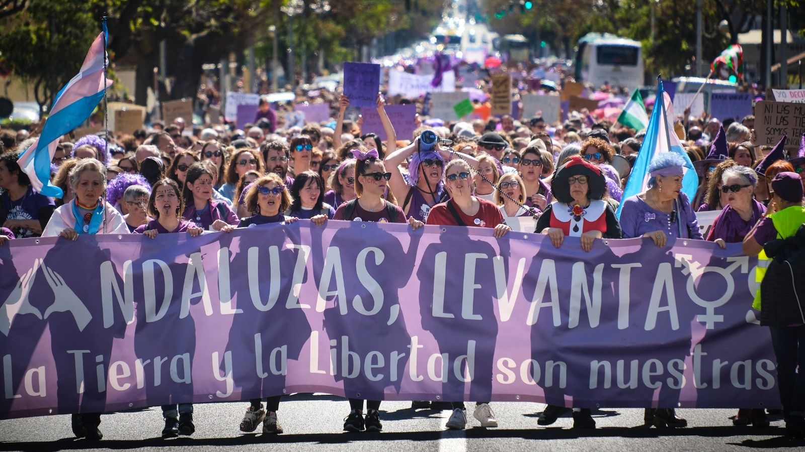 Manifestación del 8-M del pasado año en Cádiz.