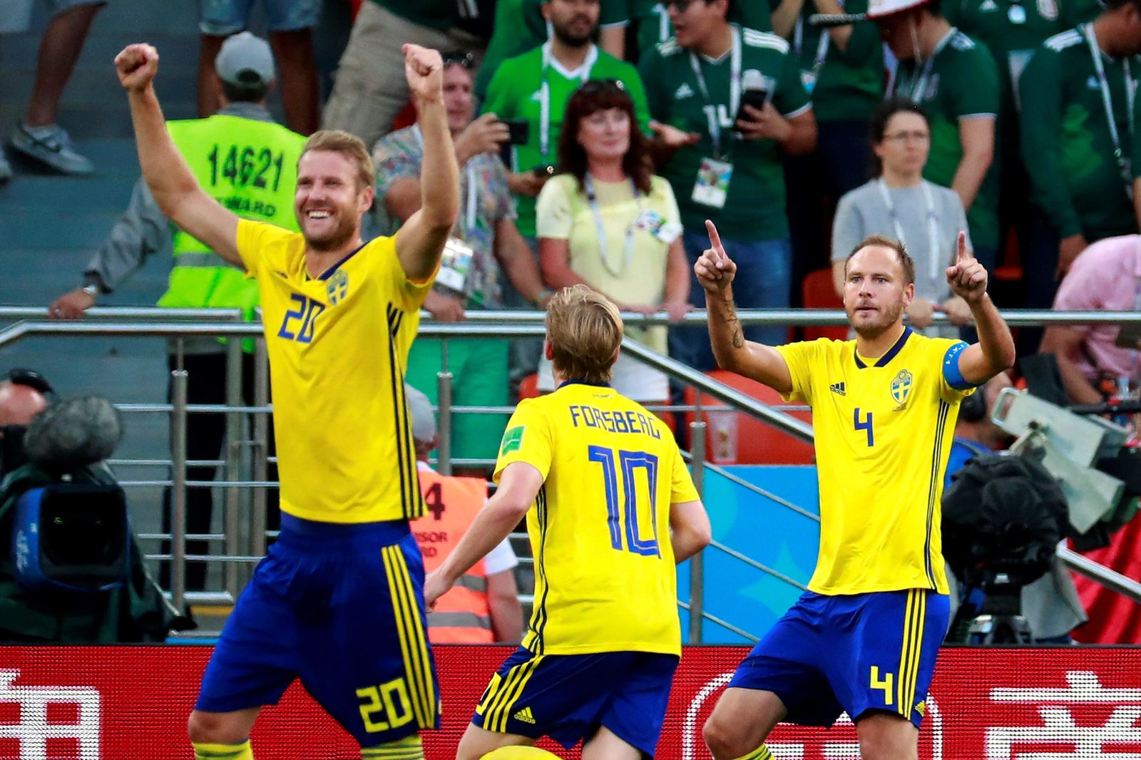 Las imágenes del México-Suecia