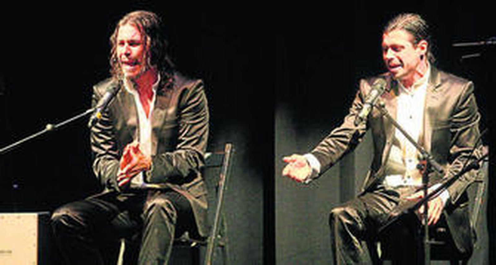 Uno de los momentos del concierto de Makarines, ayer, en el Gran Teatro de la capital.