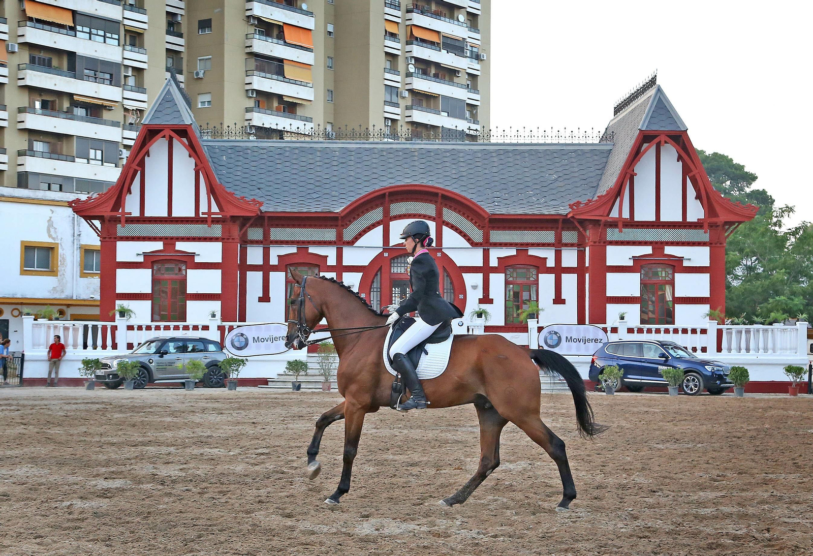 El Depósito de Sementales durante la celebración de una prueba hípica reciente