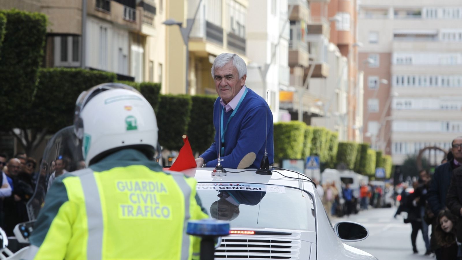 José Manuel Muñoz, director de la Clásica de Almería, en una de las anteriores ediciones de la prueba.