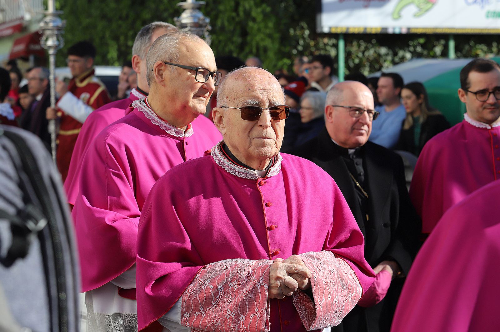 Imágenes del ambiente en la procesión de San Sebastián