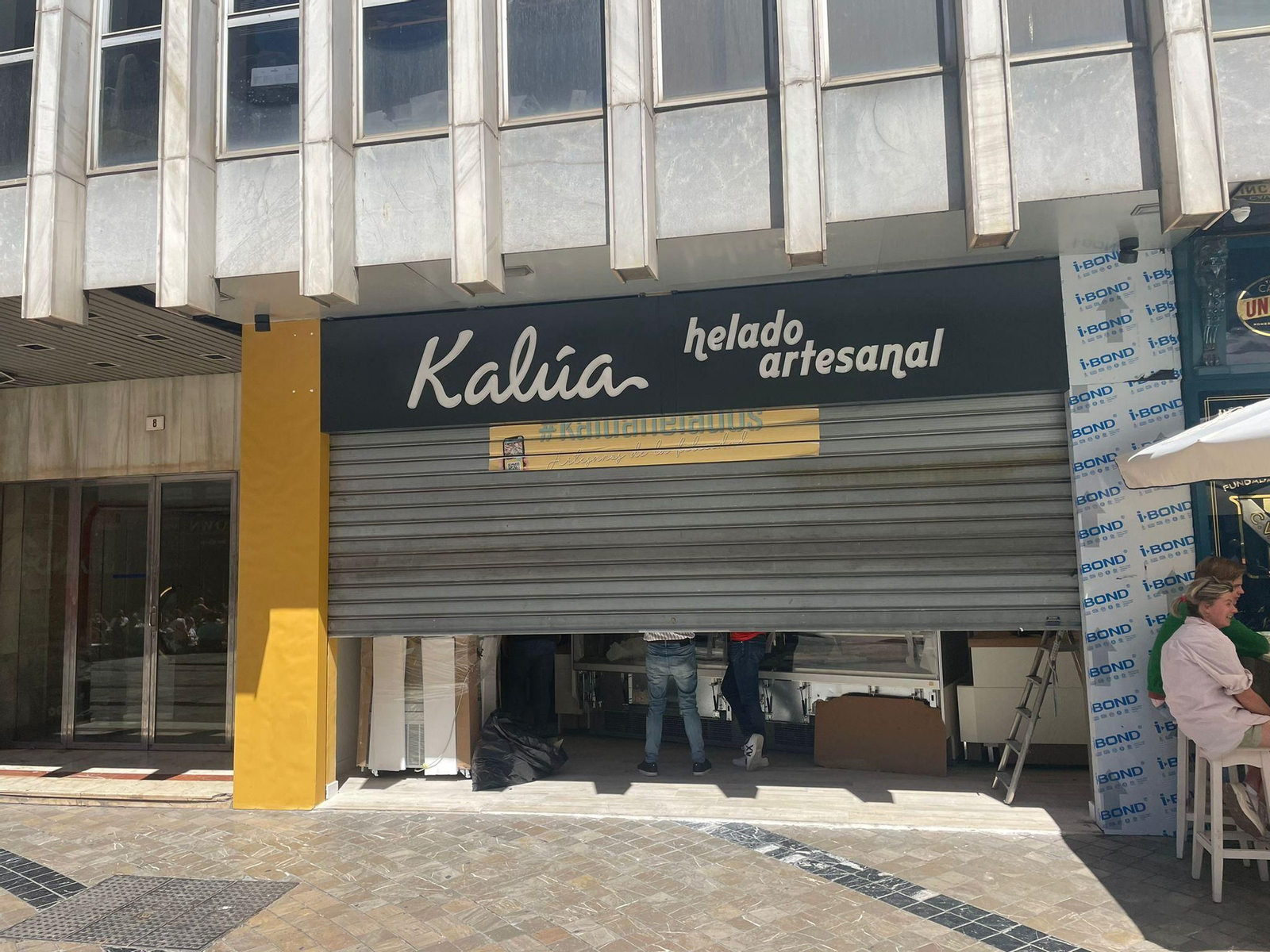 La nueva heladería Kalúa, en plaza Uncibay. La nueva heladería Kalúa, en plaza Uncibay.