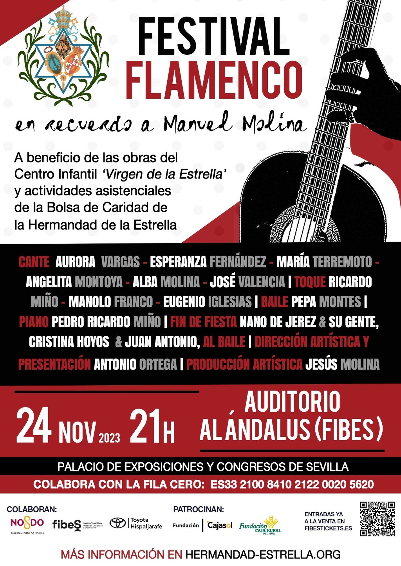Cartel Festival Flamenco Hermandad Estrella Triana.