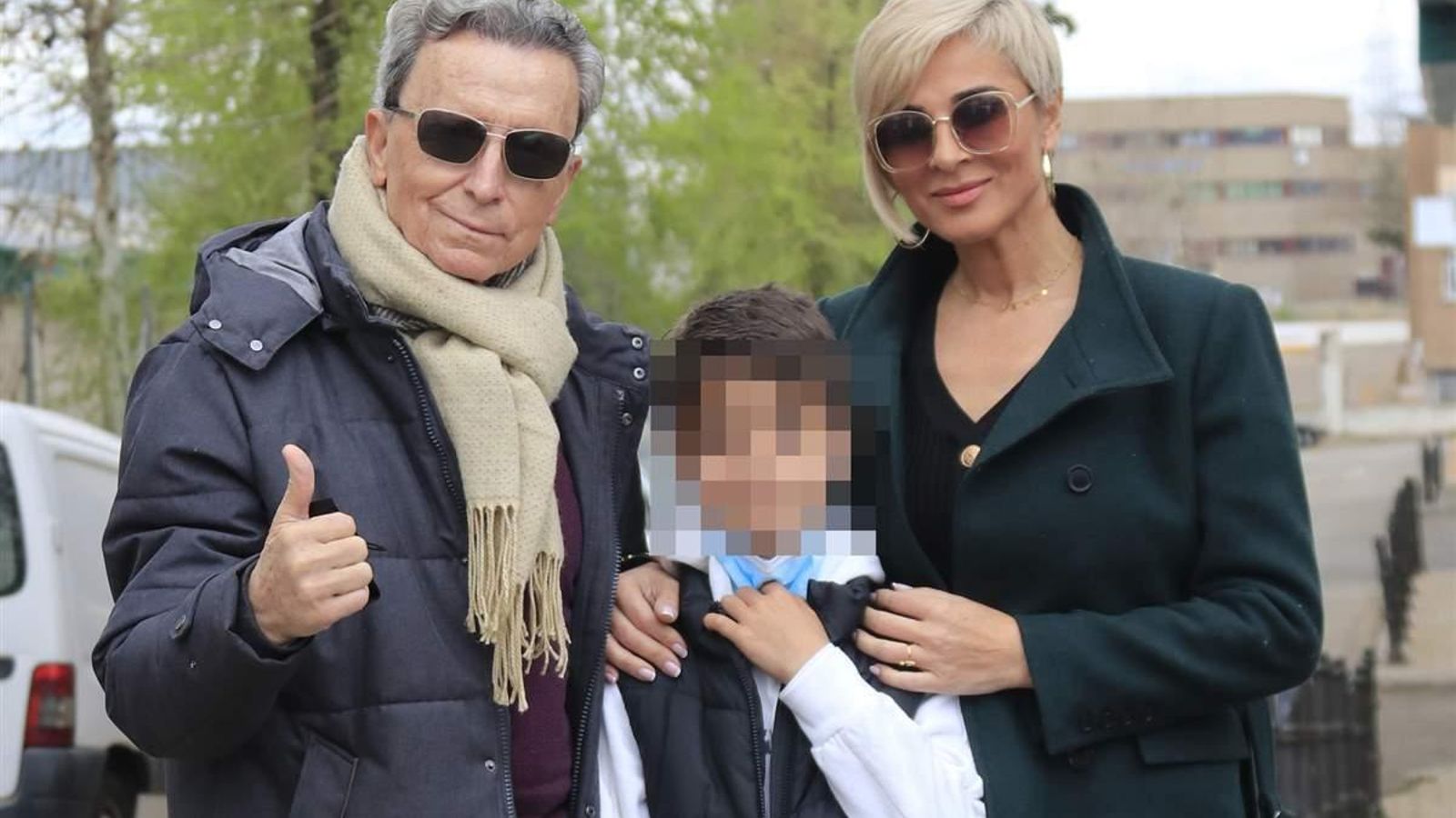 José Ortega Cano y Ana María Aldón, con su hijo José María, hace unos días.