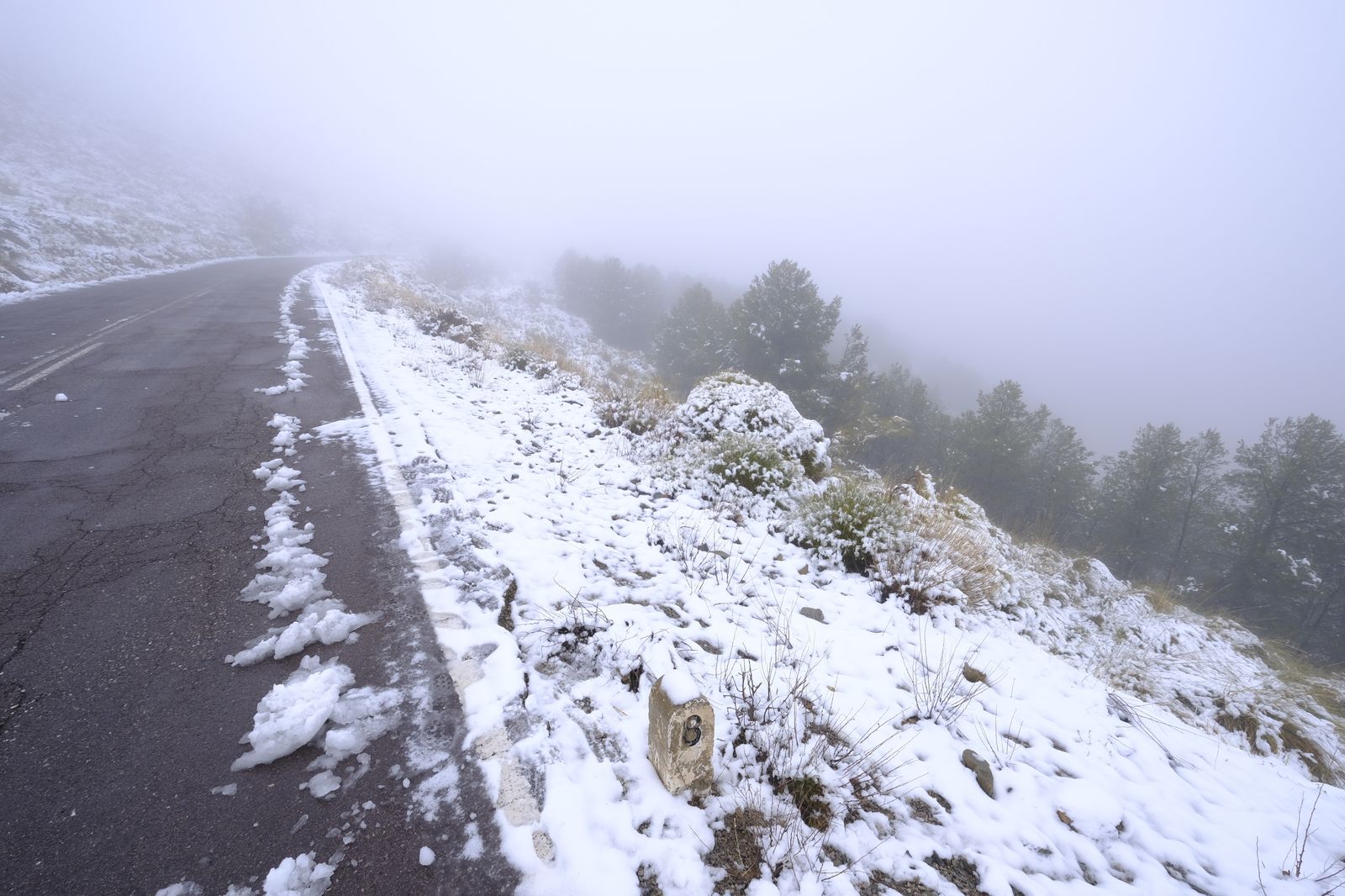 Fotogalería nevada en la Provincia de Almería