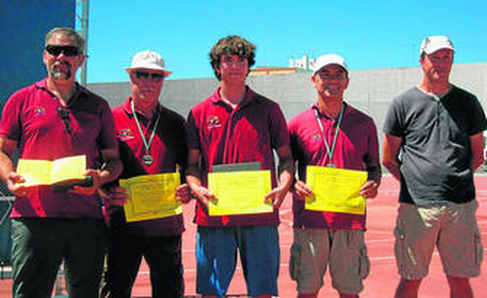 Los mejores arqueros chiclaneros en el Campeonato de Andalucía, celebrado en Huelva.