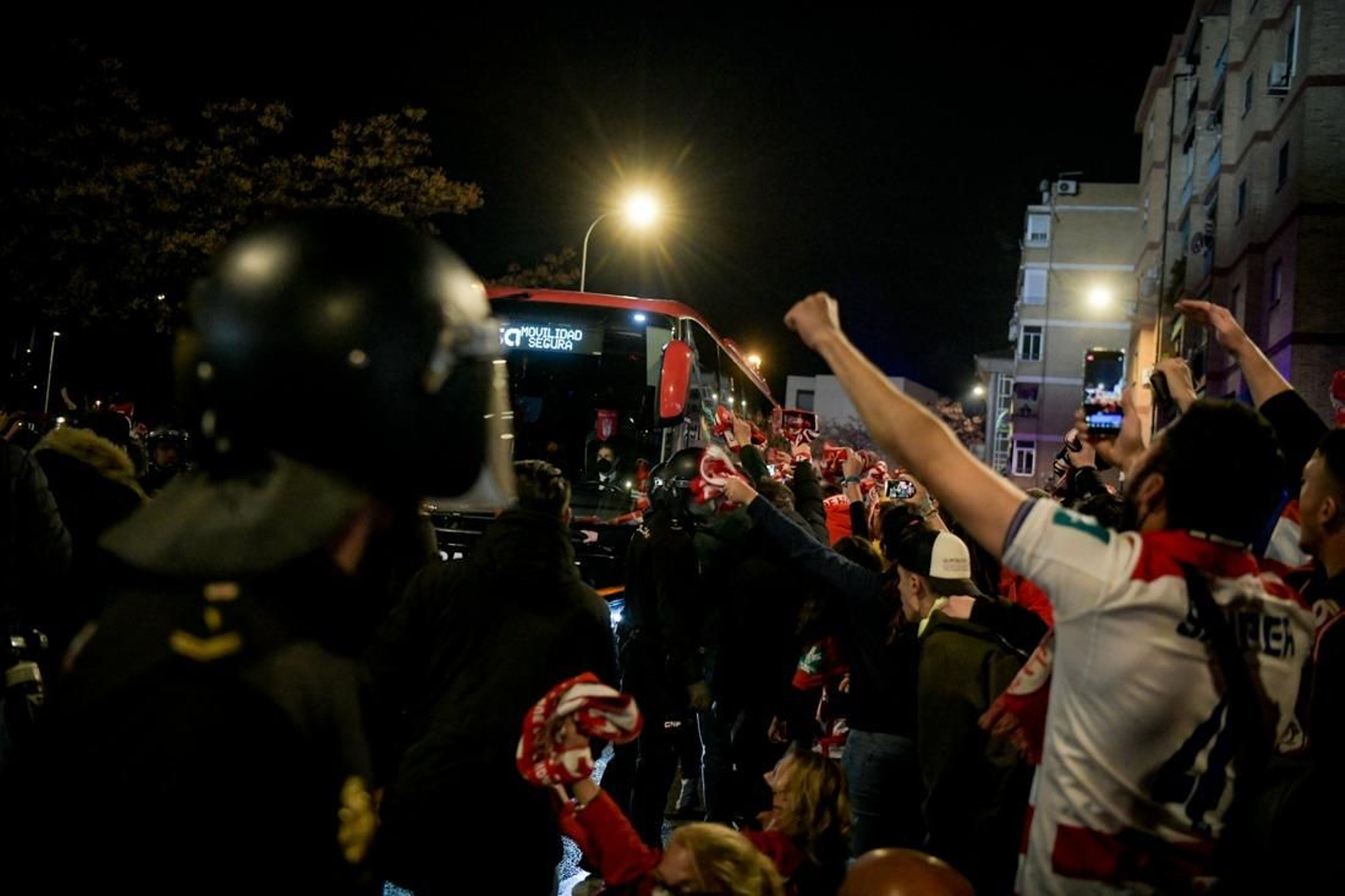 Imagen de archivo de un recibimiento al Granada CF.