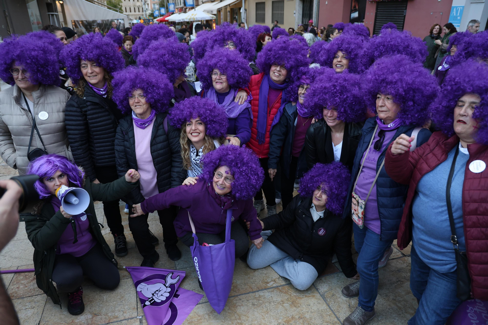 La manifestación del 8-M en Málaga, en fotos