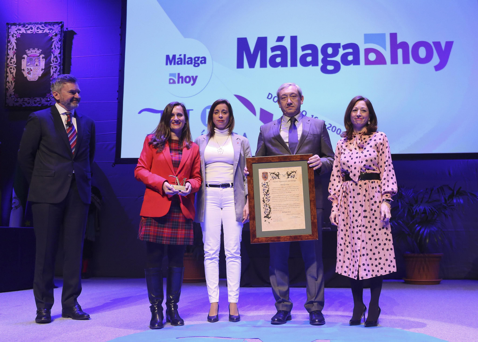Las fotos de las distinciones 'M de Málaga' con motivo del Día de Andalucía en la Diputación de Málaga
