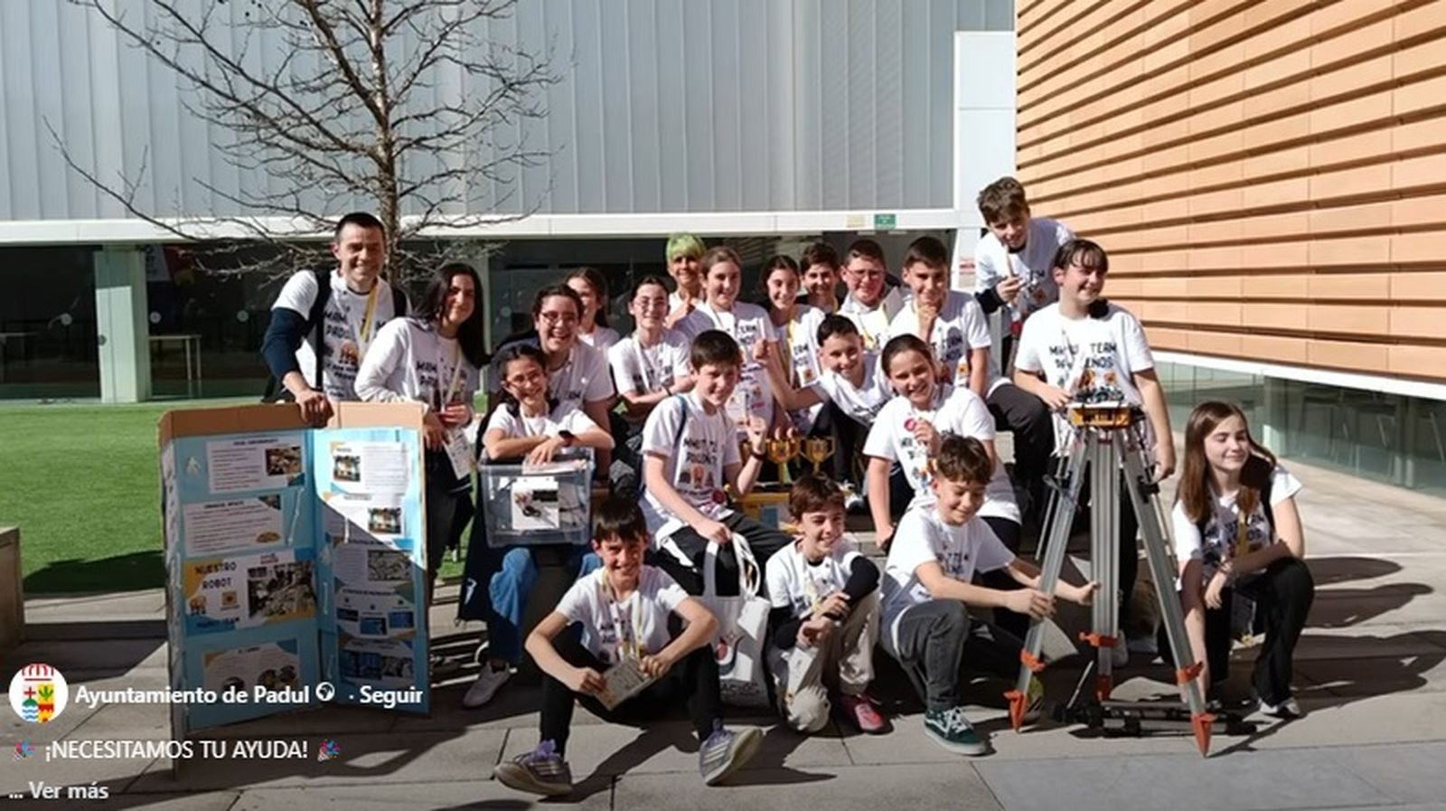 Alumnado del CEIP Sas Sebastián de Padul durante su participación en el evento que acogió hace unos días La Inmaculada.