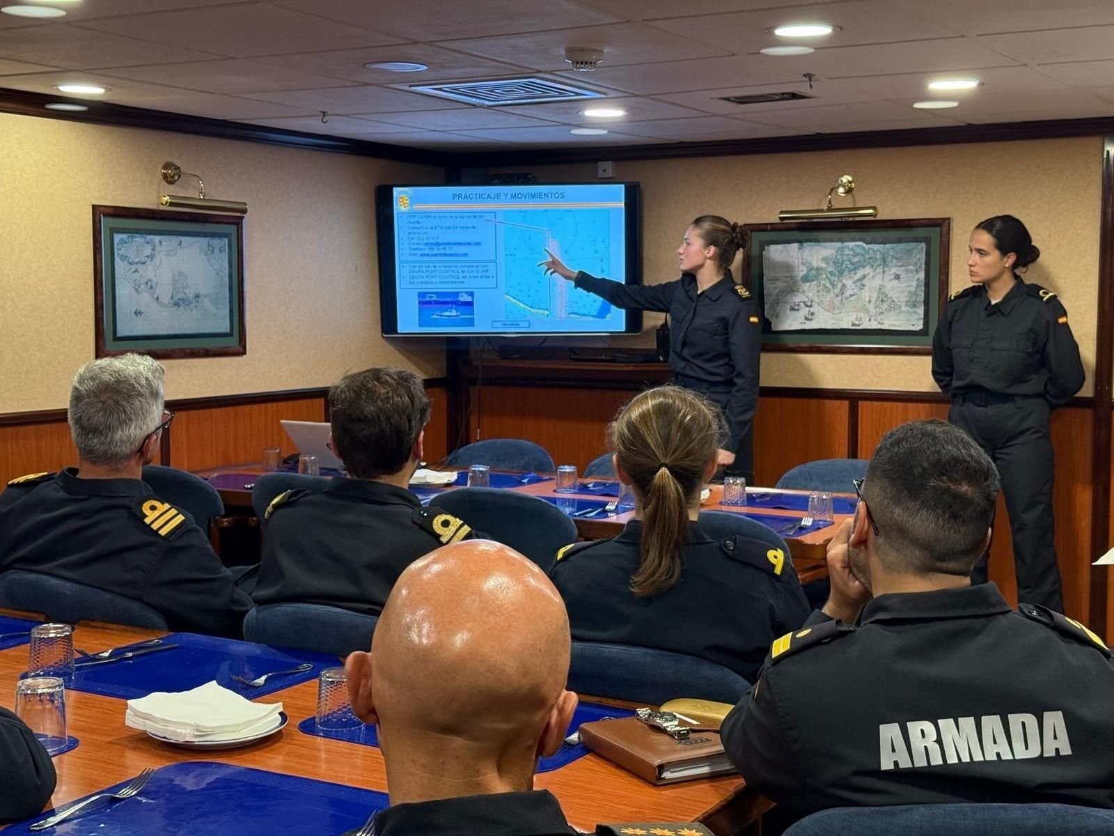 Las imágenes de la Princesa Leonor en la fragata de la Armada 'Blas de Lezo'