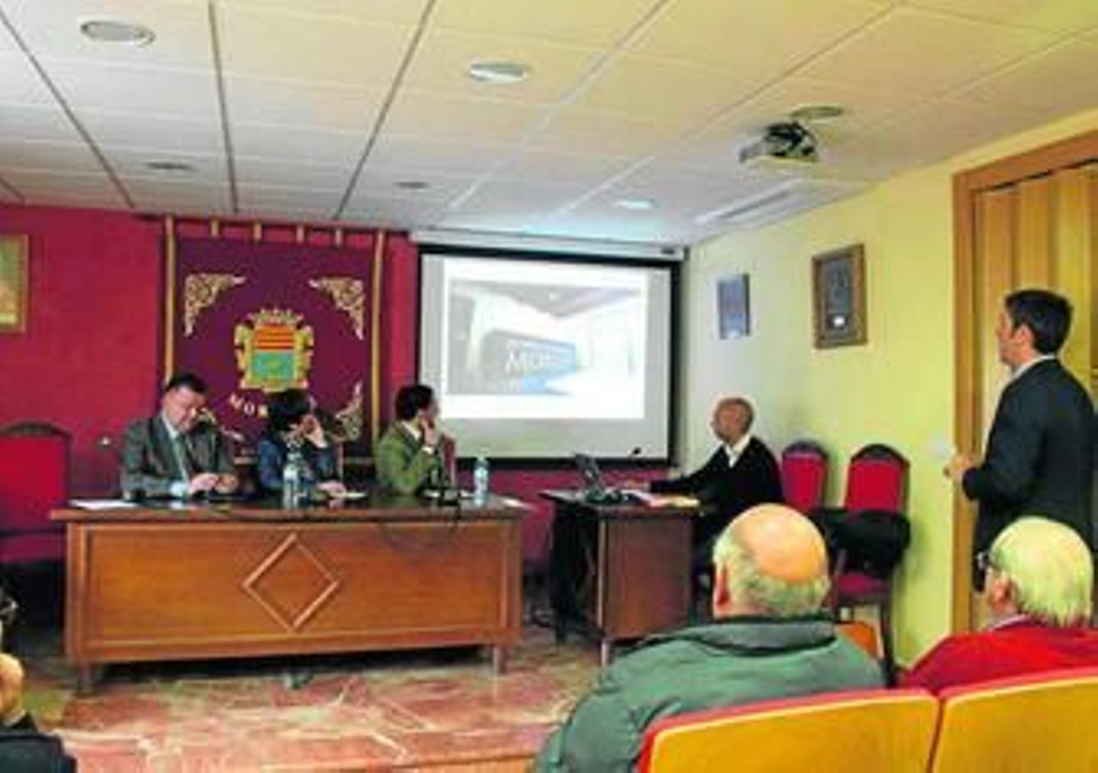 Presentación del proyecto de musealización, ayer, a bodegueros y cooperativistas.