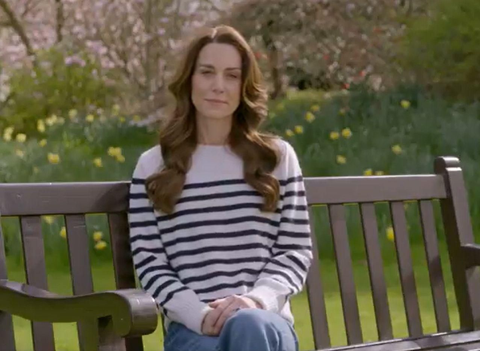 Kate Middleton durante el reciente anuncio de que tiene cáncer. Kate Middleton durante el reciente anuncio de que tiene cáncer.