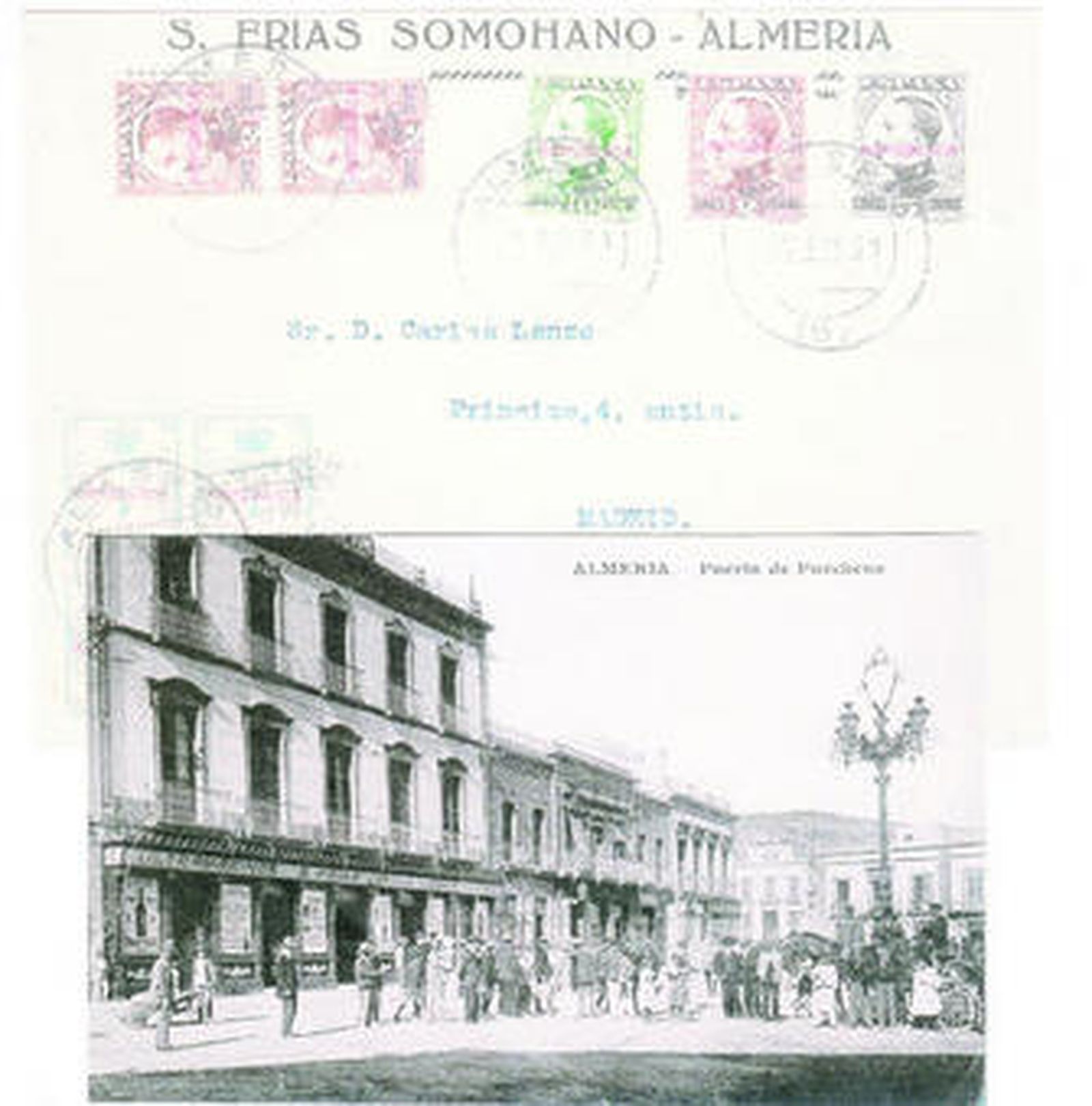 La Confitería Sevillana aparecía en las postales de la época.