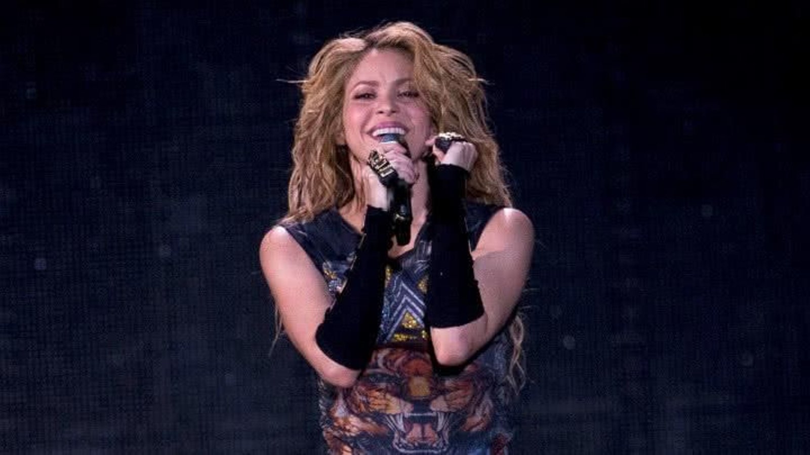 Shakira en su actual gira veraniega