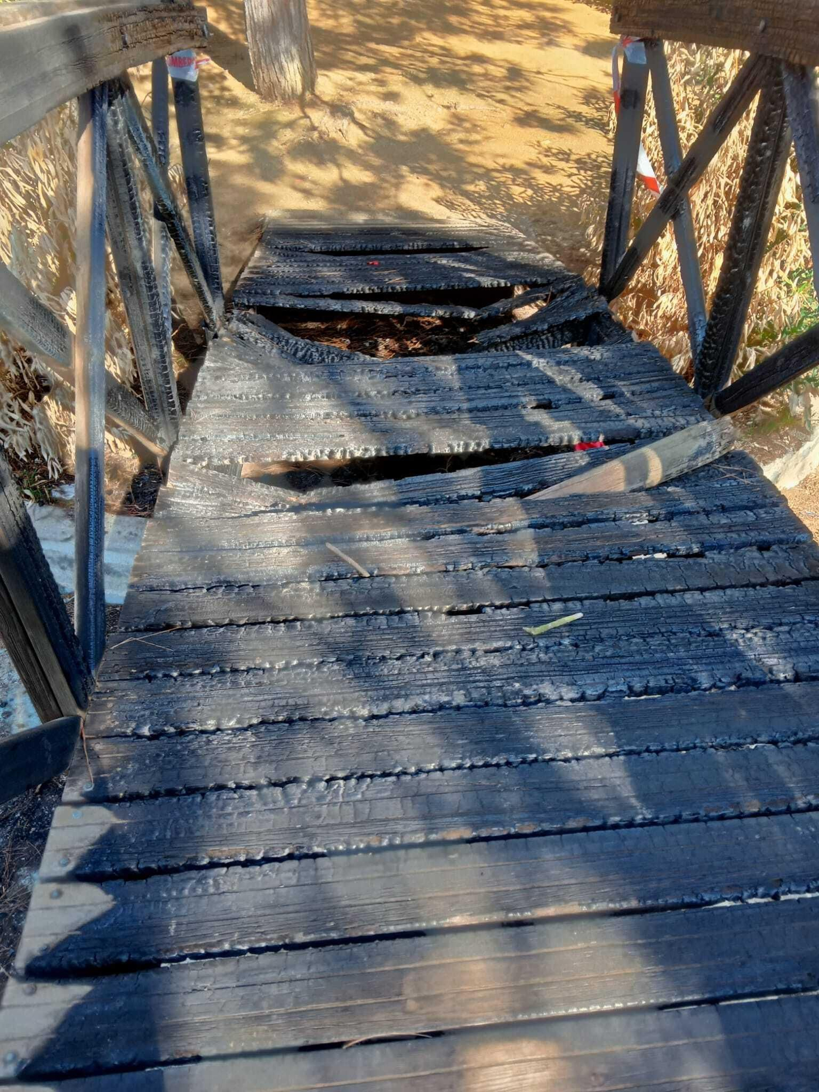 Vandalismo en el parque de La Plata en Jerez