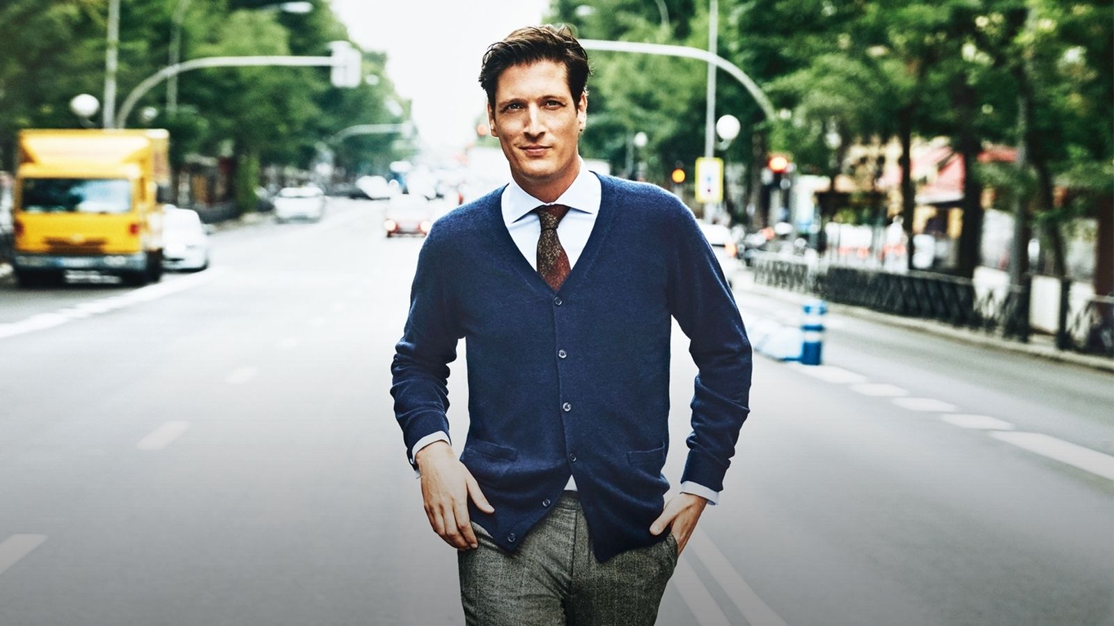 Luis Medina Abascal, el hijo pequeño de Naty Abascal, en un reportaje para una revista.