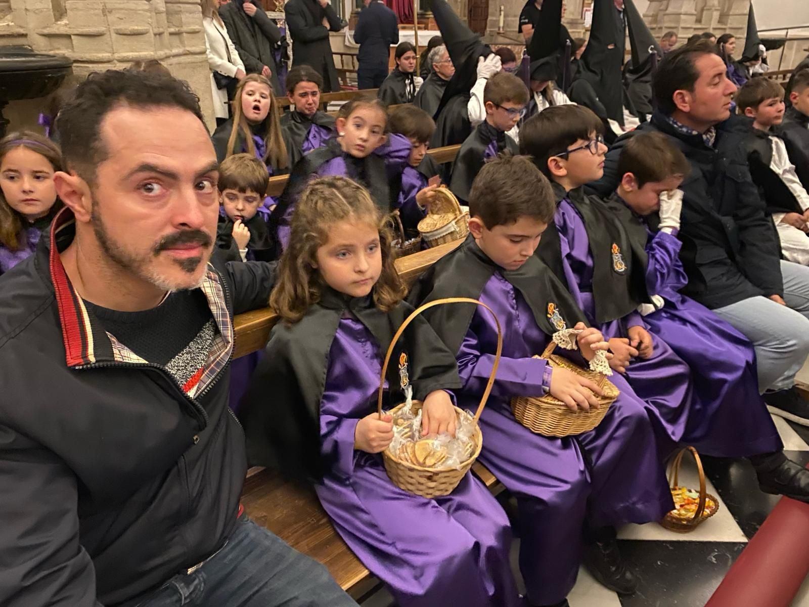 En imágenes: Primera suspensión en la tarde del Jueves Santo